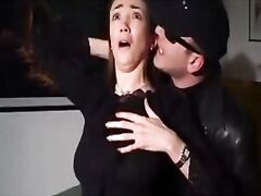 sexy milf wive was forced to have oral sex in a homemade rape porn video and had to cry for help.